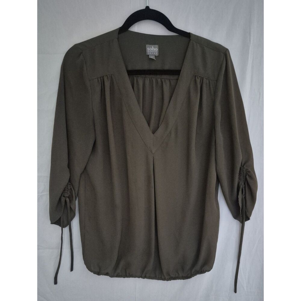 Soho Black Women's Top with Branded Label